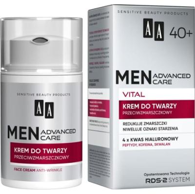 AA MEN krem do twarzy przeciwzmarszczkowy Advanced Care Vital 40+ 50 ml
