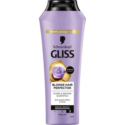 Gliss Blonde Hair Perfector Szampon do włosów farbowanych lub rozjaśnianych blond 250 ml