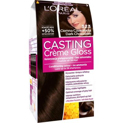 L'Oreal Paris Casting Creme Gloss Farba do włosów 323 ciemna czekolada