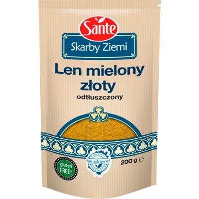 Sante Skarby Ziemi Len mielony złoty odtłuszczony 200 g