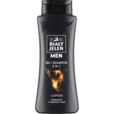 BIAŁY JELEŃ For men 2w1 żel i szampon z ekstraktem z łopianu i proteinami pszenicznymi 300 ml