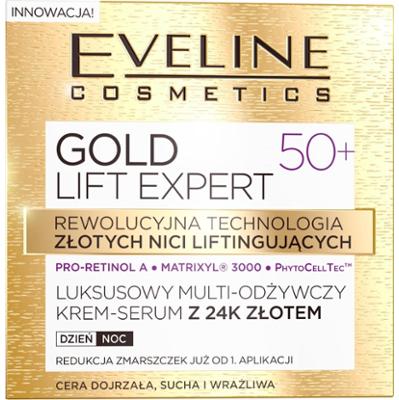GOLD LIFT EXPERT Luksusowy multi-odżywczy krem-serum z 24k złotem 50+