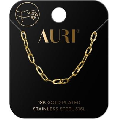 Auri bransoletka ryflowany łańcuch i serce 1 sztuka