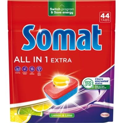 SOMAT All in 1 Extra Lemon & Lime tabletki do zmywarki 44 sztuki