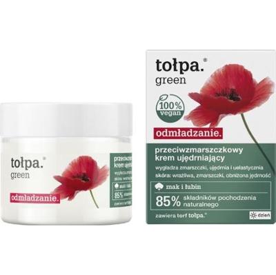 TOŁPA GREEN Odmładzający krem przeciwzmarszczkowy ujędrniający na dzień, mak i łubin, 50 ml