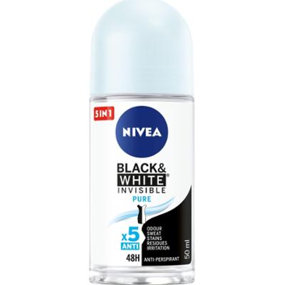 Nivea Black&White Invisible Pure Antyperspirant Roll ON 50 ml