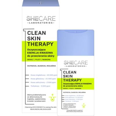 SheCare oczyszczająca esencja kwasowa do przecierania skóry ciała Clean Skin Therapy 150 ml