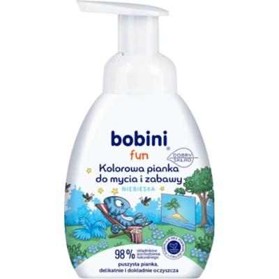 Bobini Fun kolorowa pianka do mycia i zabawy niebieska 300 ml