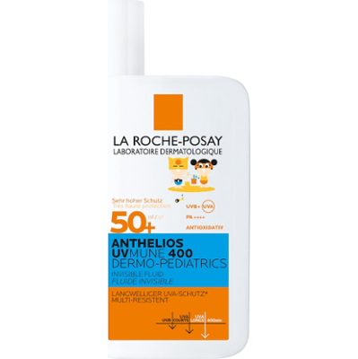 La Roche-Posay Anthelios UVMUNE 400 Kids Invisible Fluid LSF 50+ Ochrona przeciwsłoneczna dla dzieci 400 ml