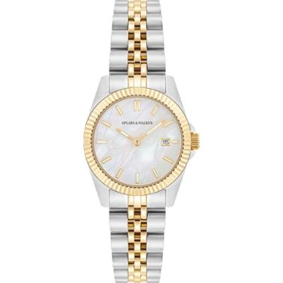 Spears & Walker Zegarek na reke ze stali nierdzewnej w kolorze srebrno/zlotym Zegarki damskie 1 ct Damski