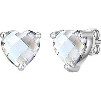 Rafaela Donata Kolczyki Serce Srebro wysokiej próby Srebrny 1 ct Damski