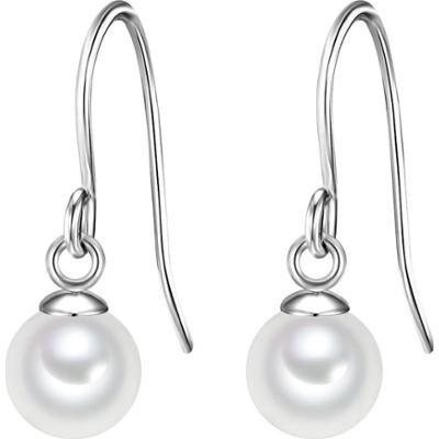 Glanzstücke München Kolczyki wiszące srebrne srebro wysokiej próby Perła hodowlana słodkowodna różowe złoto 1 ct Damski