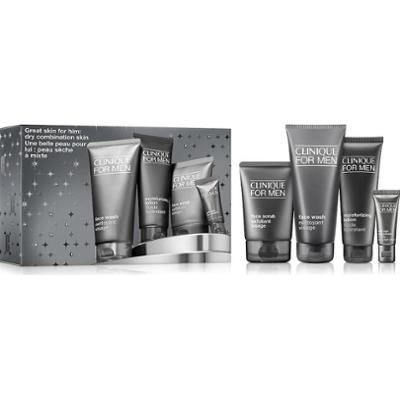 Clinique Holiday Set / Great for Him: Clinique For Men Set For Dry Combination Skin Zestawy do pielęgnacji twarzy 1 ct