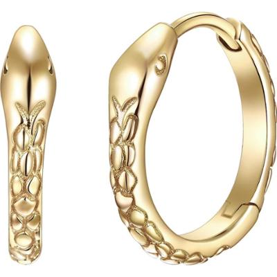 Glanzstücke München Srebrne kolczyki kreole srebro wysokiej próby żółte złoto Kolczyki 1 ct Damski