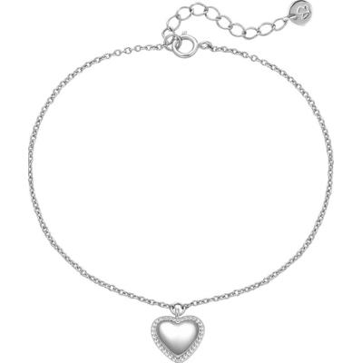 Glanzstücke München Bransoletka Serce z Srebro wysokiej próby w Srebrny Bransoletki 1 ct Damski