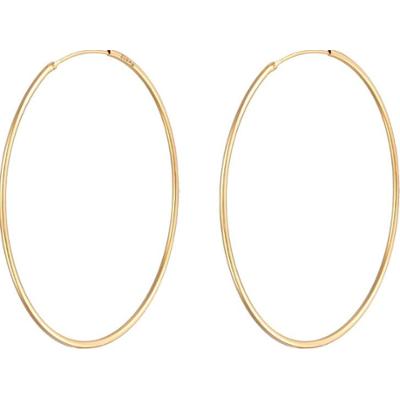 Elli Damskie kolczyki kreole Basic filigranowe ze srebra próby 925 Sterling Silver Kolczyki 1 ct