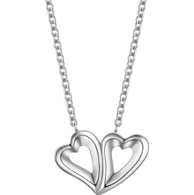 Rafaela Donata Łańcuszek Serce z Srebro wysokiej próby w Srebrny Naszyjniki 1 ct Damski