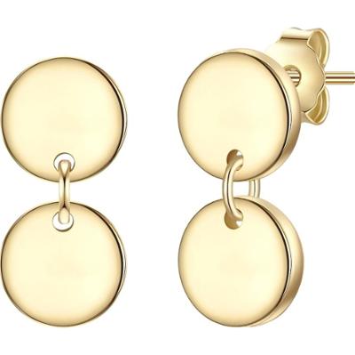 Glanzstücke München Kolczyki Okrag z Srebro wysokiej próby w Żółte złoto 1 ct Damski