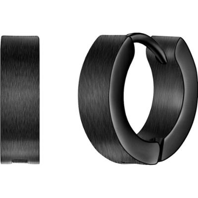 True Rebels Kolczyki Stal nierdzewna Czarny 1 ct Męskie