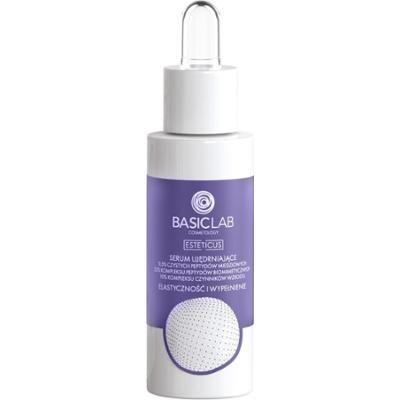 BasicLab Serum ujędrniające 0,5% czystych peptydów miedziowych, 25% kompleksu peptydów biomimetycznych, 10% kompleksu czynników wzrostu Elastyczność i