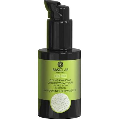 BasicLab PEELING KWASOWY ODBLOKOWUJĄCY PORY Z 15% AHA, 2% BHA 30ML Pielęgnacja Anti-Acne 30 ml