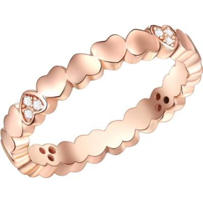 Lulu & Jane Serce Srebro wysokiej pr óby Cyrkonia Pierścionki 1 ct Damski