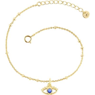 Glanzstücke München Bransoletka Wszechwidzace oko z Srebro wysokiej próby w Żółte złoto Bransoletki 1 ct Damski