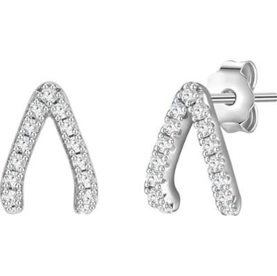 Glanzstücke München Srebrne kolczyki sztyfty srebro wysokiej próby Cyrkonia srebrny Kolczyki 1 ct Damski