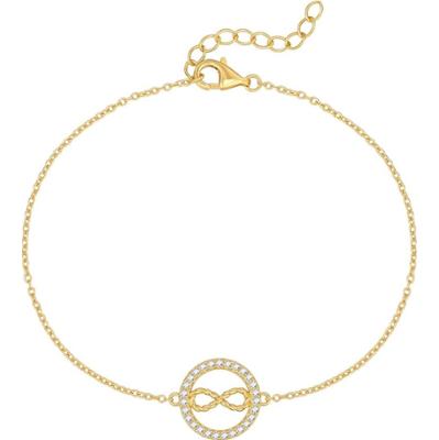 Rafaela Donata Bransoletka Infinity Srebro wysokiej próby Żółte złoto Bransoletki 1 ct Damski