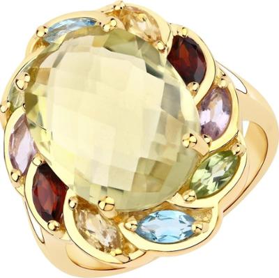 Rafaela Donata Pierścionek Srebro wysokiej próby Żółte złoto Pierścionki 1 ct Damski