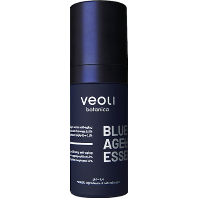 Veoli Botanica BLUE AGELESS ESSENCE Wypełniająco-ujędrniające serum anti-aging z czystym peptydem miedziowym 0,5% i kompleksami peptydów 11% Serum prz