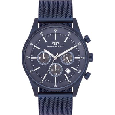 Rhodenwald & Söhne Chronograf Goodwill Niebieski Stal nierdzewna Niebieski Zegarki damskie 1 ct Męskie