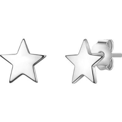 Glanzstücke München Srebrne kolczyki sztyfty Gwiazda srebro wysokiej próby żółte złoto Kolczyki 1 ct Damski