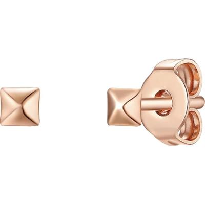 Glanzstücke München Srebrne kolczyki sztyfty srebro wysokiej próby różowe złoto Kolczyki 1 ct Damski