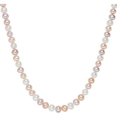 Valero Pearls Naszyjnik z pereł srebro wysokiej próby Perła hodowlana słodkowodna srebrny Naszyjniki 1 ct Damski