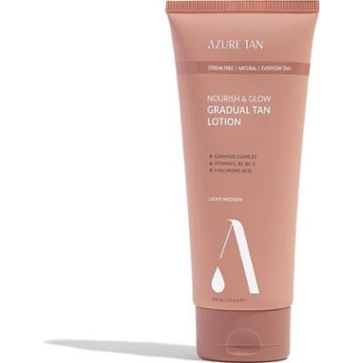 AZURE TAN Stopniowo opalający balsam do ciała Rękawice do samoopalacza 200 ml