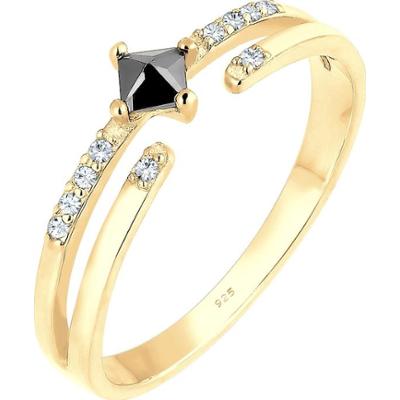 Elli Modern Zirkonia Kristalle 925 Silber Pierścionki 1 ct Damski