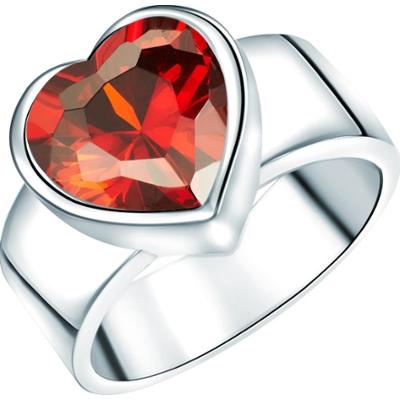 Rafaela Donata Pierścionek Serce Srebro wysokiej próby Srebrny Pierścionki 1 ct Damski