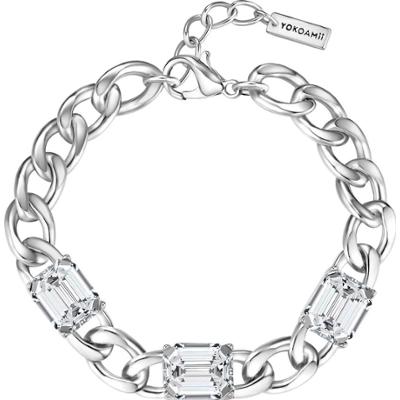 Yokoamii Bransoletka w Mosiadz z Srebrny Bransoletki 1 ct Damski
