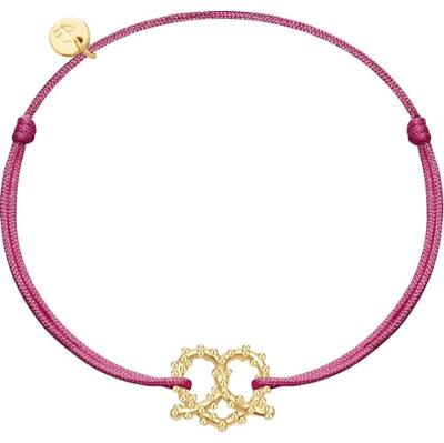 Glanzstücke München Bransoletka Precel serce Srebro wysokiej próby Srebrny Bransoletki 1 ct Damski