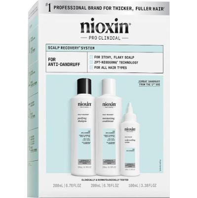 Nioxin Nioxin Scalp Recovery system przeciwłupieżowy i do swędzącej skóry głowy, 200+200+100 ml Zestawy do pielęgnacji włosów 1 ct