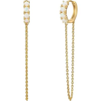 Glanzstücke München Kolczyki z Srebro wysokiej próby w Żółte złoto 1 ct Damski