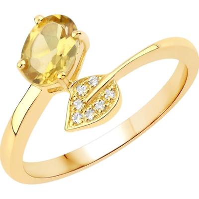 Rafaela Donata Pierścionek Srebro wysokiej próby Żółte złoto Pierścionki 1 ct Damski