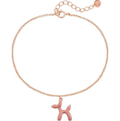 Glanzstücke München Bransoletka Balonowy pies z Srebro wysokiej próby w Różowy złoty Bransoletki 1 ct Damski