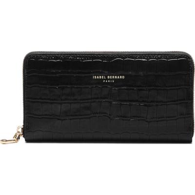 Isabel Bernard Portfel z suwakiem Isabel Bernard Honoré Léa czarny - skóra Torby na ramię 1 ct Damski