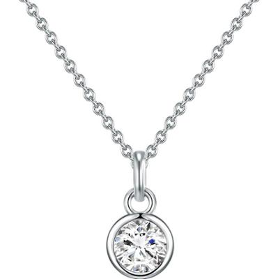 Rafaela Donata Naszyjnik srebrny srebro wysokiej próby Cyrkonia srebrny Naszyjniki 1 ct Damski
