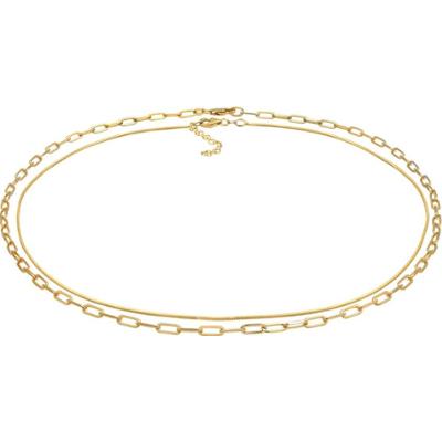 Elli PREMIUM Damski choker zestaw Basic wykonany ze srebra próby 925 Sterling Silver Naszyjniki 1 ct