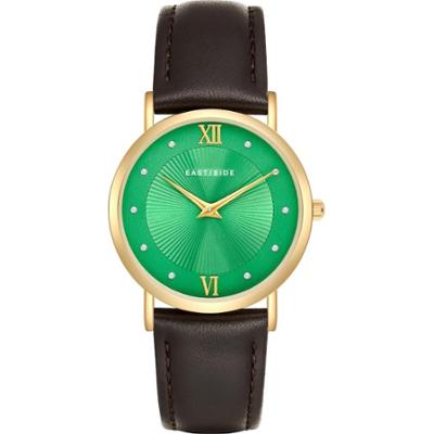 EASTSIDE Zegarek kwarcowy Skóra naturalna Ciemnobrazowy Zegarki damskie 1 ct Damski