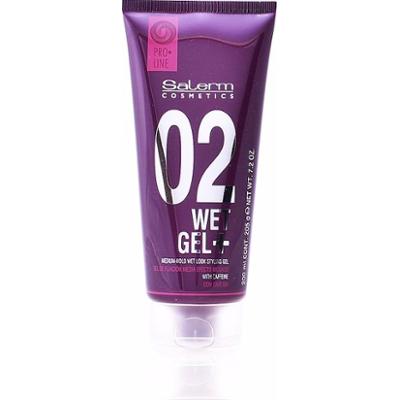 Salerm WET GEL+ medium hold wet look styling gel Stylizacja włosów 200 ml