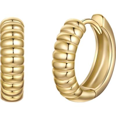 Rafaela Donata Kolczyki z Srebro wysokiej próby w Żółte złoto 1 ct Damski